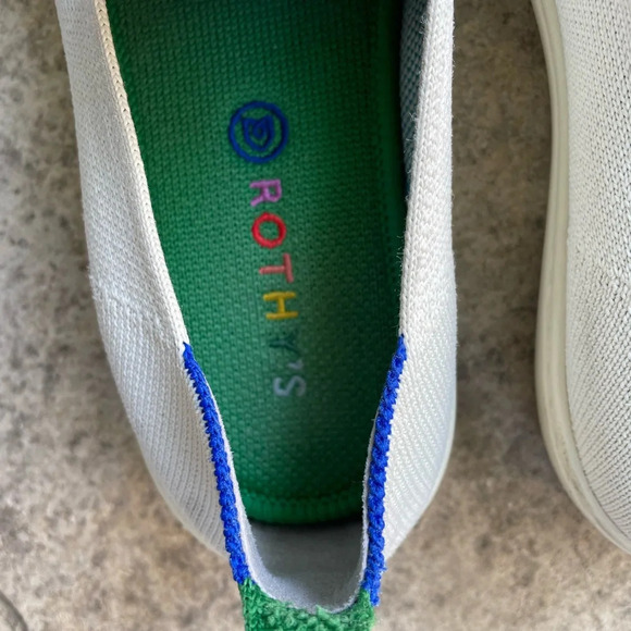 Rothy’s Lollipop Terry Stripe Kids Slip on  Sneaker, size Y3 - Picture 6 of 6